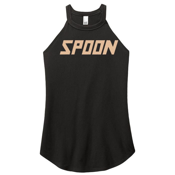 Spoon Logo Women's Perfect Tri Rocker Tank