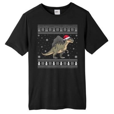 Spinosaurus Lovers Santa Ugly Xmas Sweater Tall Fusion ChromaSoft Performance T-Shirt