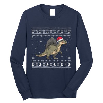 Spinosaurus Lovers Santa Ugly Xmas Sweater Long Sleeve Shirt