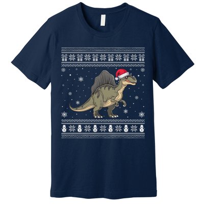 Spinosaurus Lovers Santa Ugly Xmas Sweater Premium T-Shirt