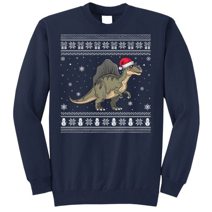 Spinosaurus Lovers Santa Ugly Xmas Sweater Tall Sweatshirt