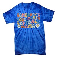 Somebody's Loudmouth Softball Mama Mothers Day Tie-Dye T-Shirt