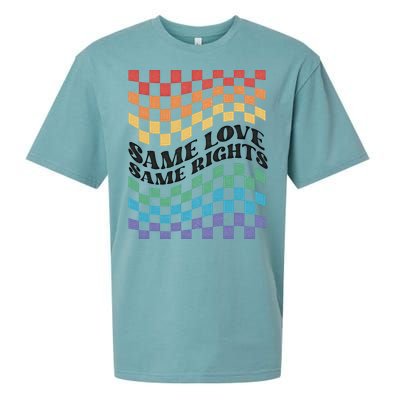 Same Love Same Rights Pride Month Love Is Love LGBTQ LGBT Sueded Cloud Jersey T-Shirt