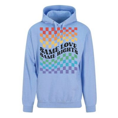 Same Love Same Rights Pride Month Love Is Love LGBTQ LGBT Unisex Surf Hoodie