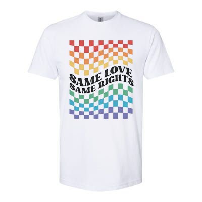 Same Love Same Rights Pride Month Love Is Love LGBTQ LGBT Softstyle CVC T-Shirt