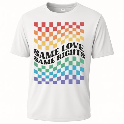 Same Love Same Rights Pride Month Love Is Love LGBTQ LGBT Cooling Performance Crew T-Shirt