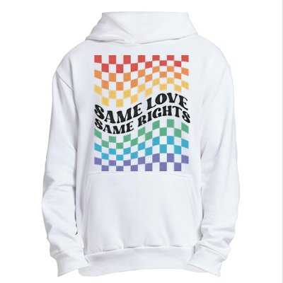 Same Love Same Rights Pride Month Love Is Love LGBTQ LGBT Urban Pullover Hoodie