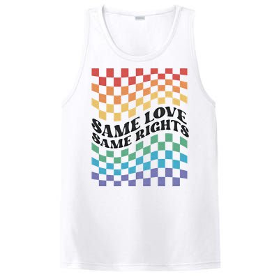 Same Love Same Rights Pride Month Love Is Love LGBTQ LGBT PosiCharge Competitor Tank