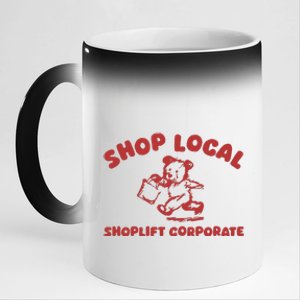 Shop Local 11oz Black Color Changing Mug