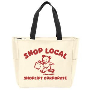 Shop Local Zip Tote Bag