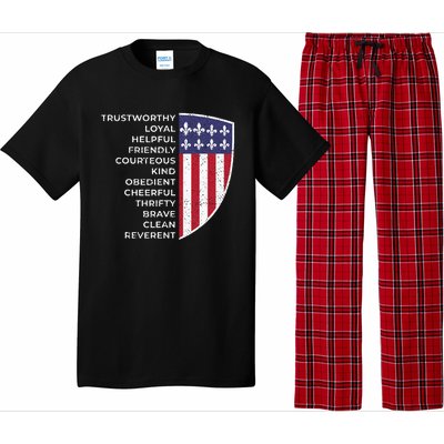 Scout Life Scouting Flag Lovers Hiking Happy Camper Camp Pajama Set