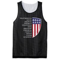 Scout Life Scouting Flag Lovers Hiking Happy Camper Camp Mesh Reversible Basketball Jersey Tank