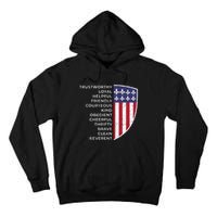 Scout Life Scouting Flag Lovers Hiking Happy Camper Camp Tall Hoodie