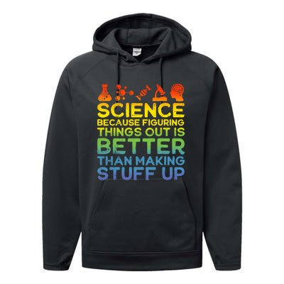 Science Lover Science Student Chemistry Funny Science Performance Fleece Hoodie