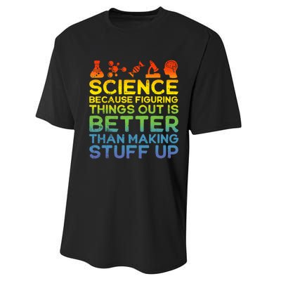 Science Lover Science Student Chemistry Funny Science Performance Sprint T-Shirt