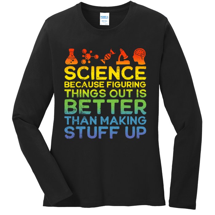 Science Lover Science Student Chemistry Funny Science Ladies Long Sleeve Shirt