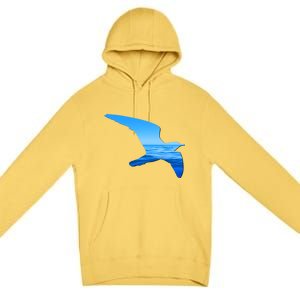 Seagull Lovers Silhouette Earth Day And Ocean Week Gift Premium Pullover Hoodie