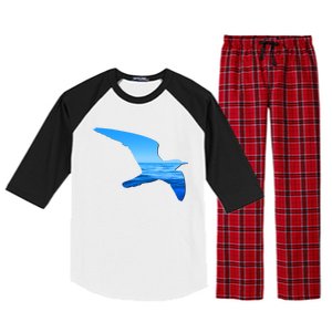 Seagull Lovers Silhouette Earth Day And Ocean Week Gift Raglan Sleeve Pajama Set