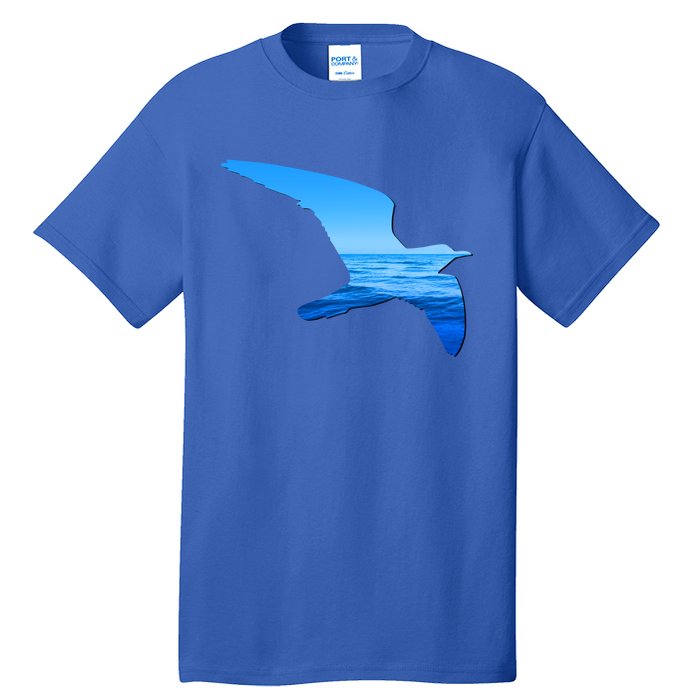 Seagull Lovers Silhouette Earth Day And Ocean Week Gift Tall T-Shirt