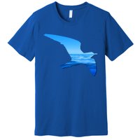 Seagull Lovers Silhouette Earth Day And Ocean Week Gift Premium T-Shirt