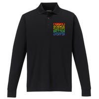 Science Lover Science Teacher Science Is Real Science Performance Long Sleeve Polo