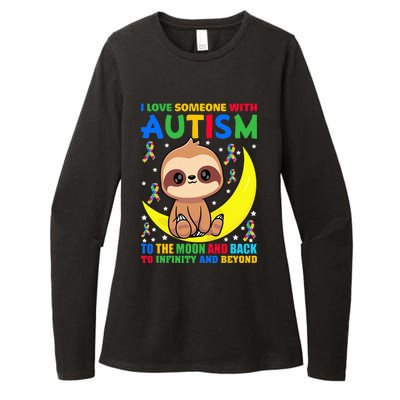 Sloth Love someone With Puzzle Cool asd Awareness Womens CVC Long Sleeve Shirt