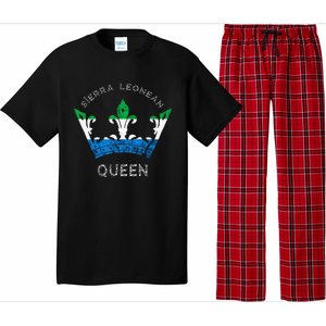 Sierra Leone Sierra Leonean Queen Crown Leonean Pride Pajama Set