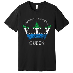 Sierra Leone Sierra Leonean Queen Crown Leonean Pride Premium T-Shirt