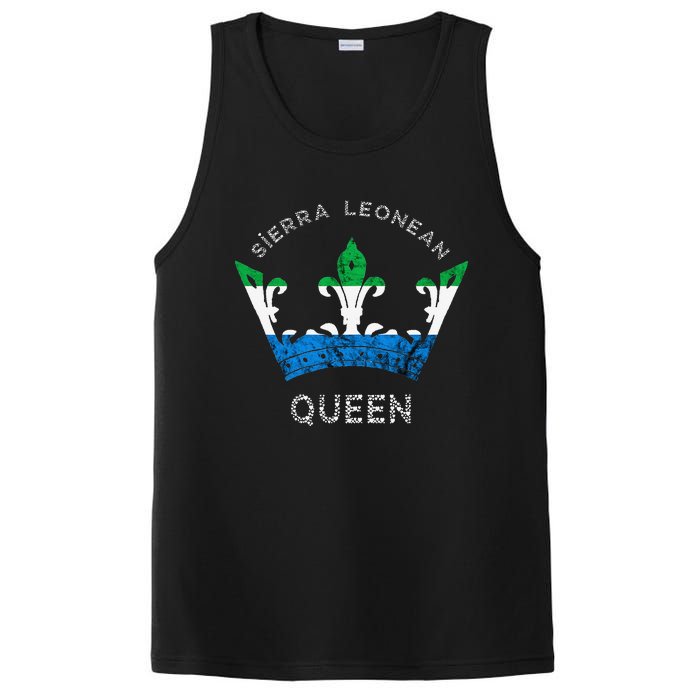 Sierra Leone Sierra Leonean Queen Crown Leonean Pride PosiCharge Competitor Tank