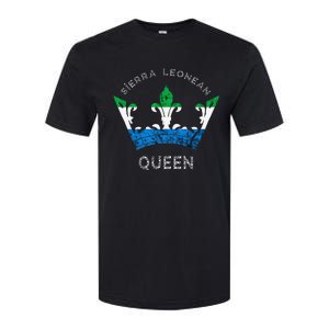 Sierra Leone Sierra Leonean Queen Crown Leonean Pride Softstyle CVC T-Shirt