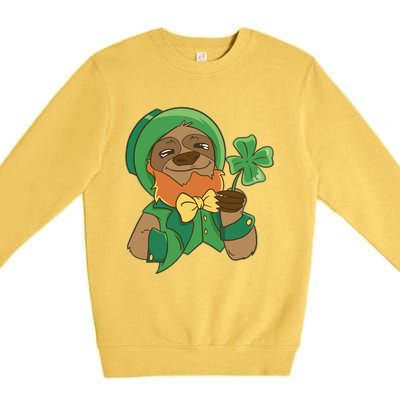 Sloth Leprechaun Premium Crewneck Sweatshirt