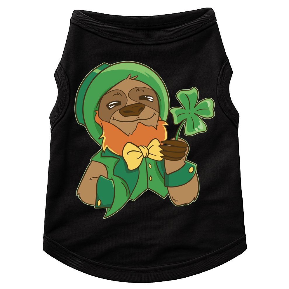 Sloth Leprechaun Doggie Tank
