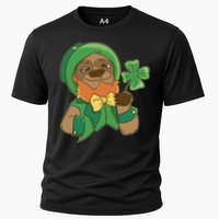 Sloth Leprechaun Cooling Performance Crew T-Shirt