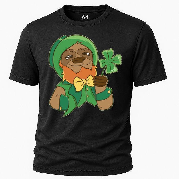 Sloth Leprechaun Cooling Performance Crew T-Shirt