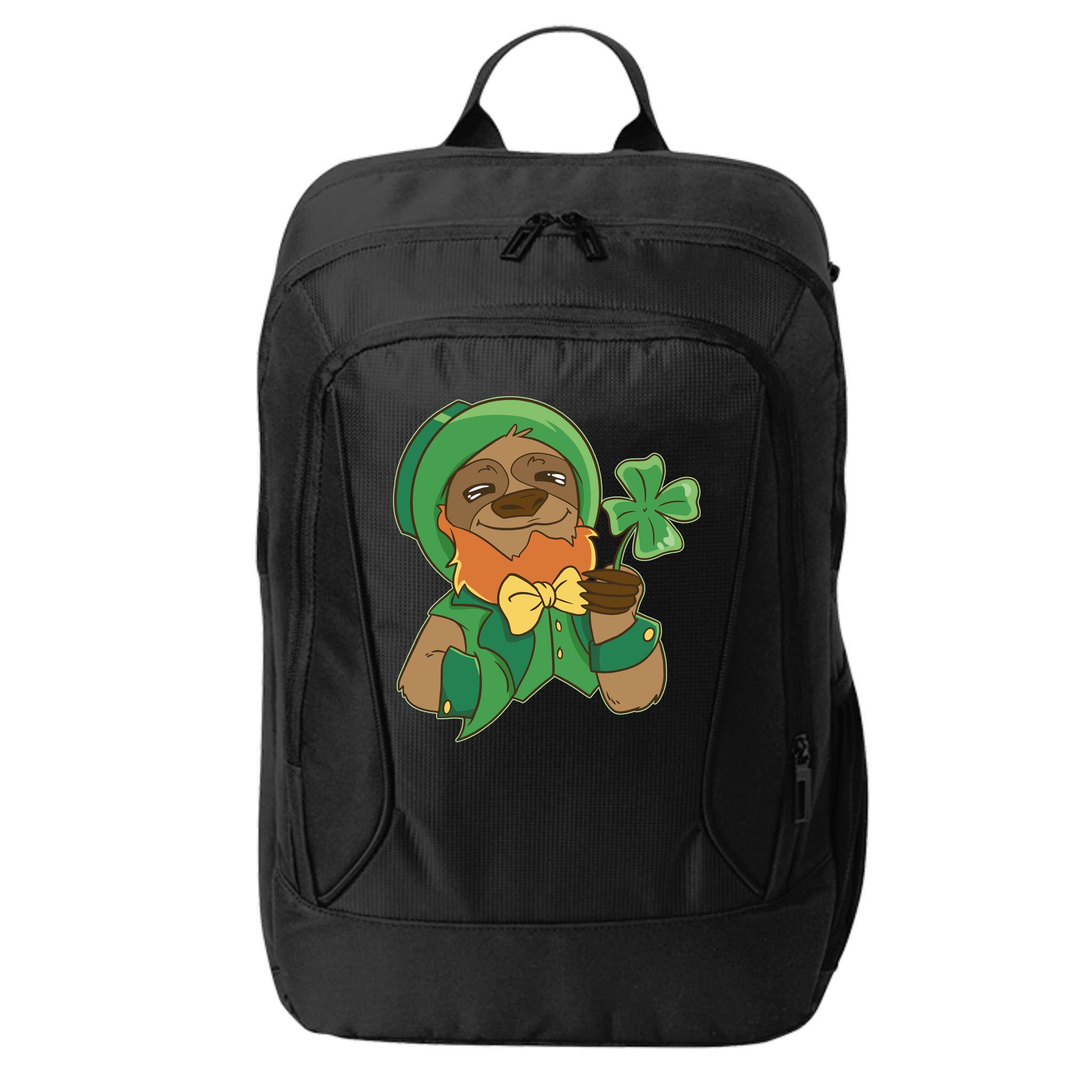 Sloth Leprechaun City Backpack