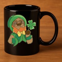 Sloth Leprechaun 11oz C Handle Ceramic Mug