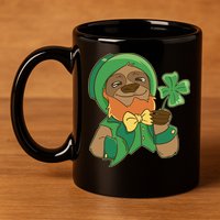 Sloth Leprechaun 11oz C Handle Ceramic Mug