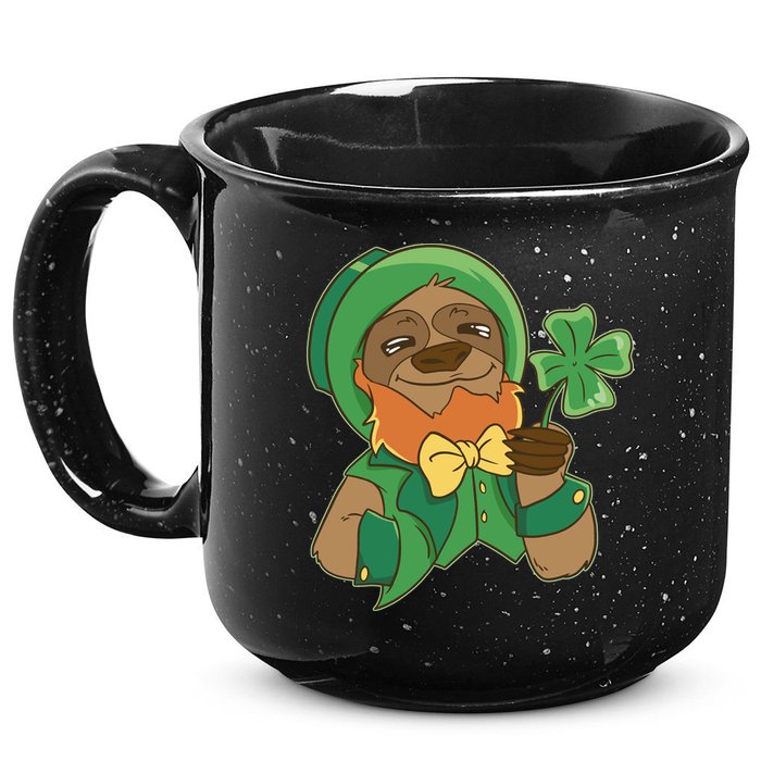 Sloth Leprechaun 15oz Campfire Ceramic Mug