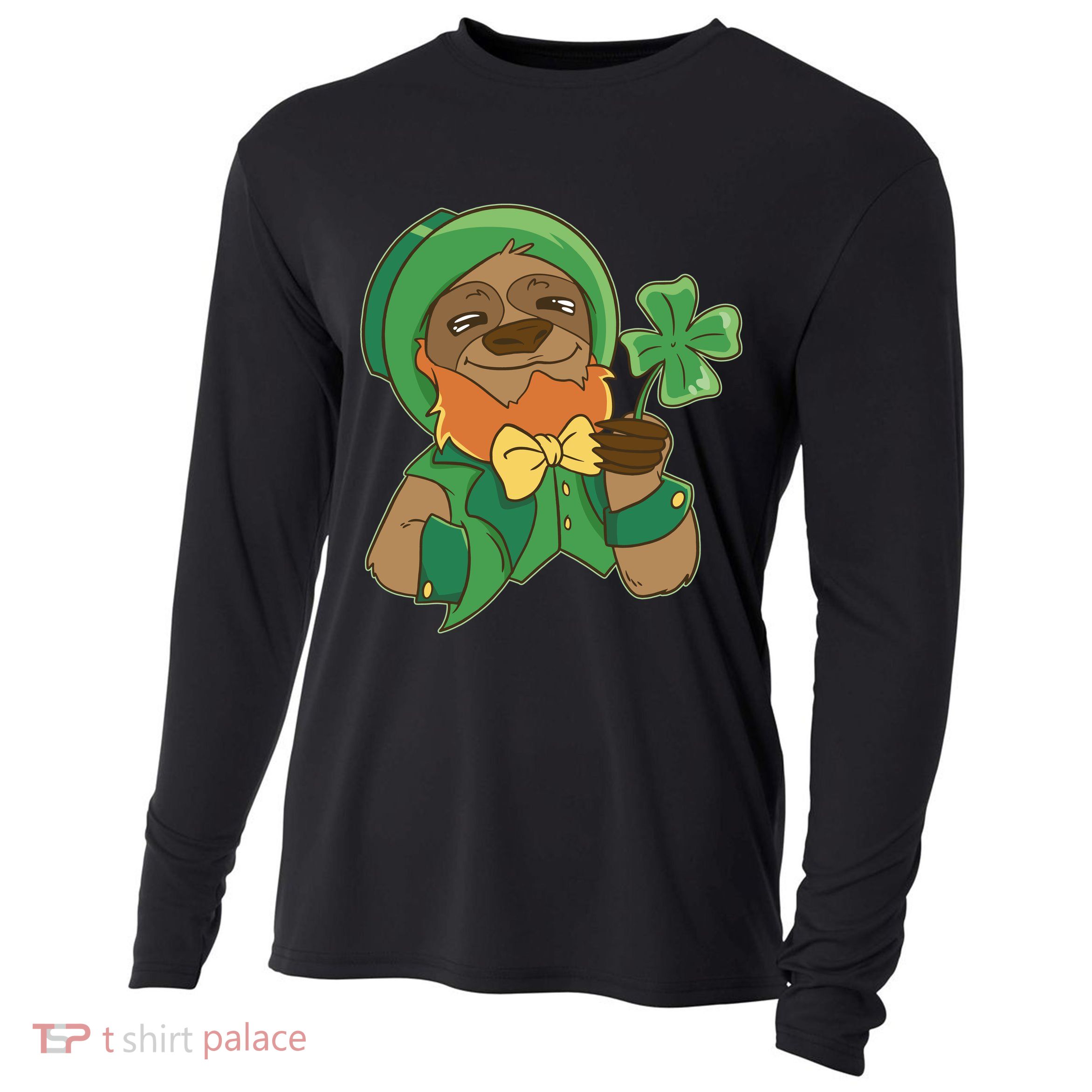 Sloth Leprechaun Cooling Performance Long Sleeve Crew