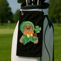 Sloth Leprechaun Golf Towel