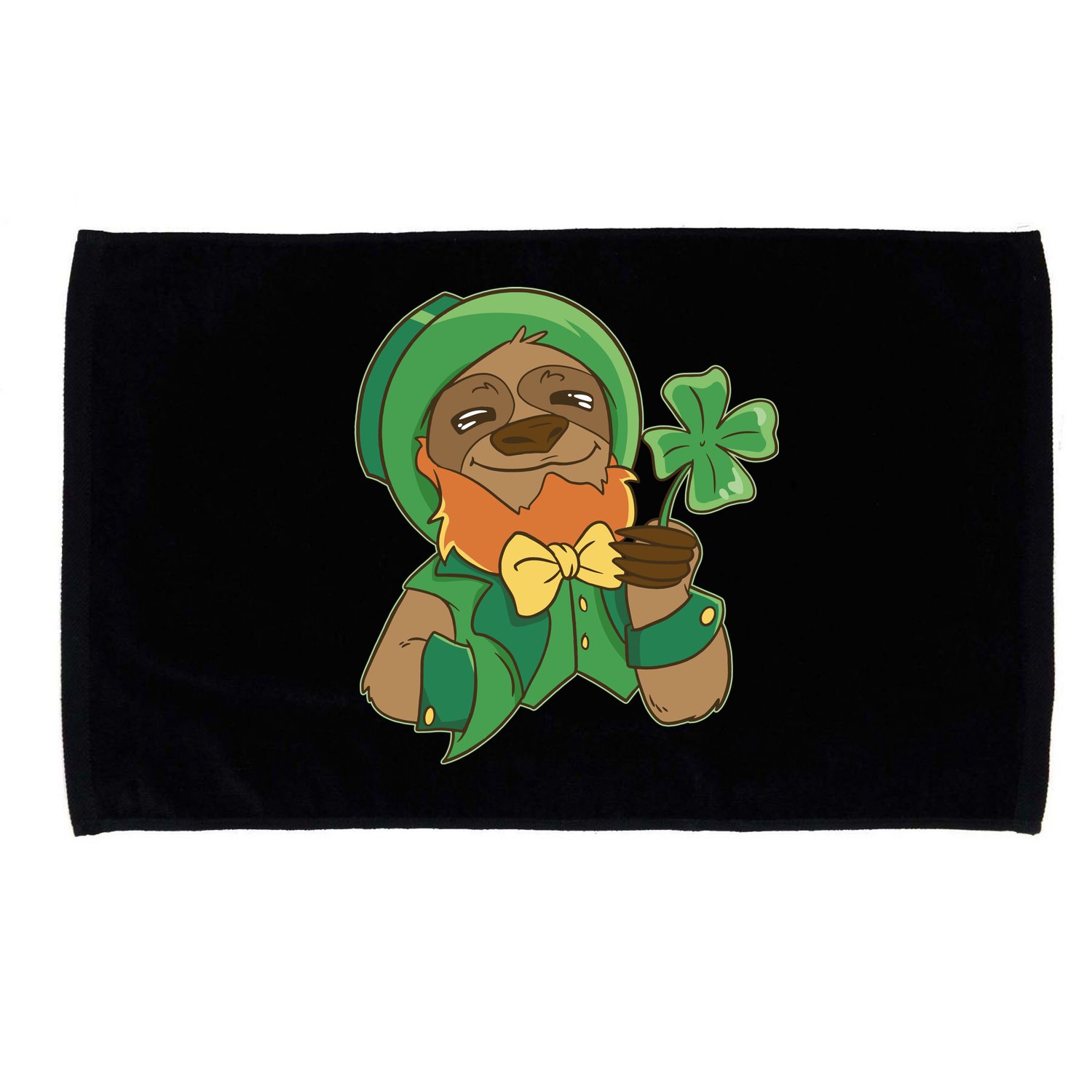 Sloth Leprechaun Microfiber Hand Towel