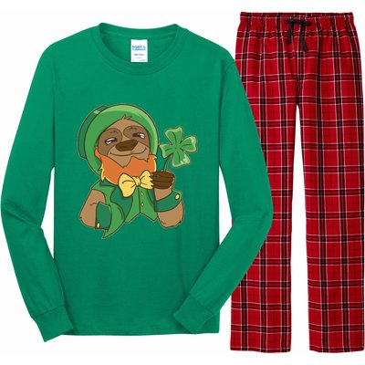 Sloth Leprechaun Long Sleeve Pajama Set