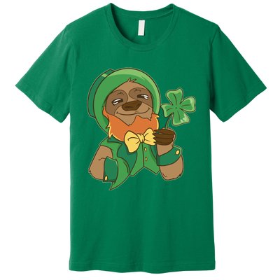 Sloth Leprechaun Premium T-Shirt