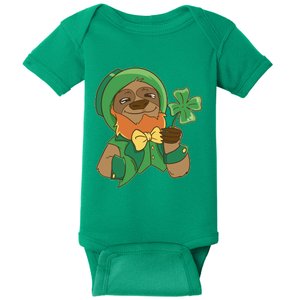 Sloth Leprechaun Baby Bodysuit