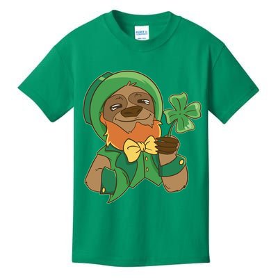 Sloth Leprechaun Kids T-Shirt
