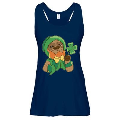 Sloth Leprechaun Ladies Essential Flowy Tank