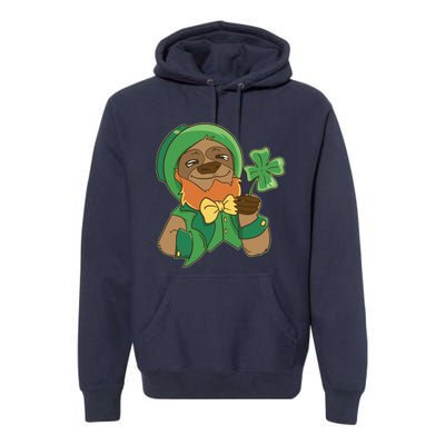 Sloth Leprechaun Premium Hoodie