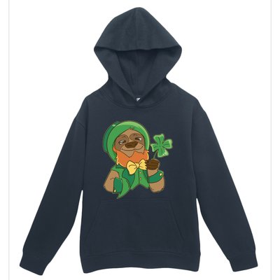 Sloth Leprechaun Urban Pullover Hoodie