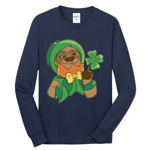 Sloth Leprechaun Tall Long Sleeve T-Shirt