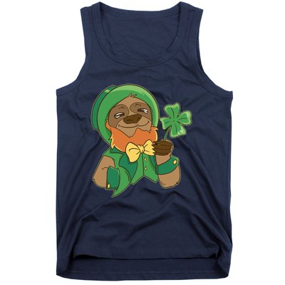 Sloth Leprechaun Tank Top